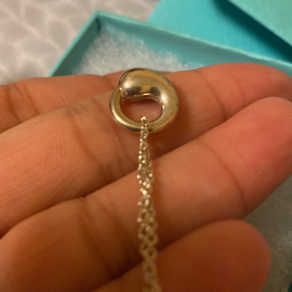 Authentic Tiffany by Elsa Peretti 16” sliver necklace with gift boxes included - Picture 4 of 4